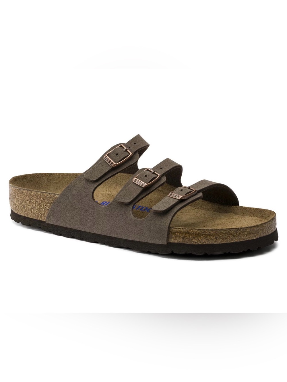 Birkenstock Florida Brown Leather Suede Triple Strap Sandals Size: 40(L9/M7)
